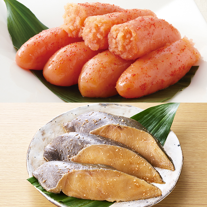 【送料無料】期間限定12/23(土)まで辛子明太子と銀だら明太漬けのセット
