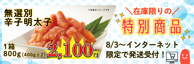 在庫限りの特別商品！